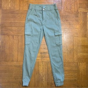 V.I.P. Olive, Green cargo pants,  joggers, size 7 (juniors)